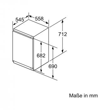 Neff GI1113FE0 N50 Einbau Gefrierschrank, Nischenhöhe: 72 cm, 72 L, Flachscharnier, LowFrost, Super Gefrieren