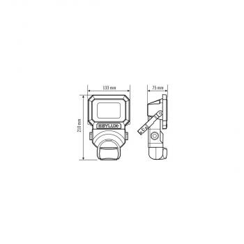 Esylux EL10810022 LED Strahler AFL SUN 10W 3K, 9W, 3000lm, 3000K, IP65, weiß