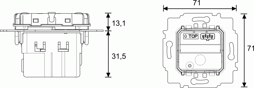 Busch-Jaeger  6215/1.1-914 Bewegungsmelder/Schaltaktor Busch-balance® SI für Busch-free@home, 1-fach (2CKA006220A0370)