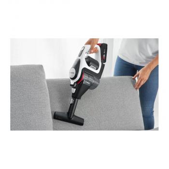 Bosch BKS8214W Akku- Staubsauger, beutellos, bis 45 Min Laufzeit, 3 Leistungsstufen, schwarz/weiß