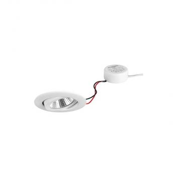 ARDEBO.de Brumberg BB03 LED-Einbaustrahlerset Phasenabschnitt dimmbar (Rundkonverter), 6W, 640lm, 3000K, weiß (40363073)