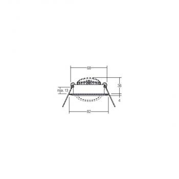 Brumberg BB03 LED-Einbaustrahlerset Phasenabschnitt dimmbar (Rundkonverter), 6W, 640lm, 3000K, weiß (40363073)