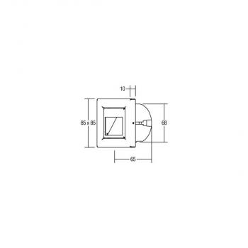 Brumberg LED-Wandeinbauleuchte, 1,2W, 40lm, 3000K, edelstahl (10129203)