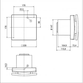 Maico ECA 150 ipro K Kleinraumventilator (840.091)