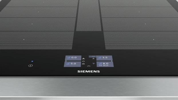 Siemens EX675JYW1E iQ700 Autarkes Induktionskochfeld, Glaskeramik, 60 cm breit, Facetten Design, cookConnect System, bratSensor