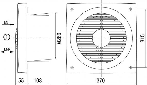 Maico EN 25 Wandeinbauventilator (810.308)