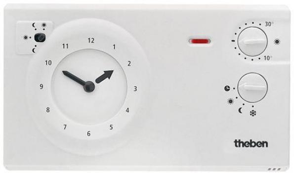 ARDEBO.de Theben Ramses 722 Analog-Uhrenthermostat, weiß (7220030)