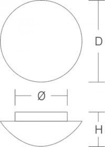 RZB Flat Basic LED-Decken-/Wandleuchte, 60W, E27, 470lm, weiß (211344.002.3.19)