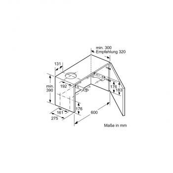 Neff D49ED22X1 N50 EEK: A Flachschirmhaube, 90cm breit, Ab-/Umluft, Efficient Silent Drive Motor, silbermetallic