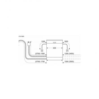 Neff S155EAX05E N50 Vollintegrierter Geschirrspüler, 60 cm breit, 13 Maßgedecke, Aqua Stop, 6 Programme, 4 Sonderfunktionen, WLAN, TimeLight