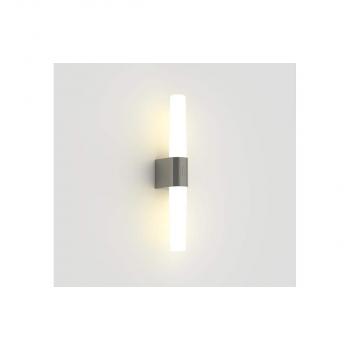 Nordlux Helva Double Wandleuchte, 9,5 Watt, 900lm, 3000K, IP44, Geberstet Nickel (2015321055)