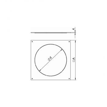 OBO Bettermann DUG 350-3 R7 Montagedeckel, 350-2/3, für R7, 383x383x4mm (7400533)