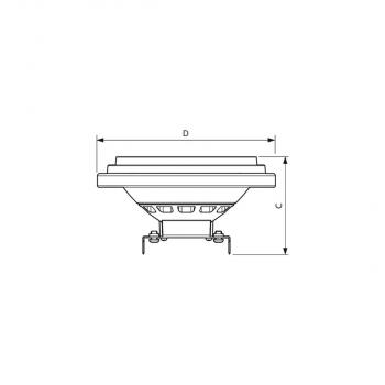 Philips LED Reflektorlampe MASTER ExpertColor 14.8-75W 940 AR111 24D, 950lm, 4000K (33387100)