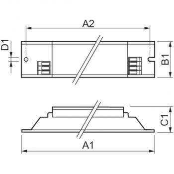 Philips Vorschaltgerät HF-BASIC EII HF-B 158/258 TL-D EII 220-240V 50/60Hz (93160330)