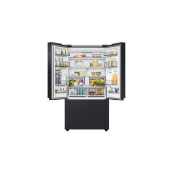 Samsung RF24BB620EB1EF Stand Side-by-Side Kombination French Door, 91 cm breit, 674 L, No Frost+, Festwasseranschluss, Dual Ice Maker, WiFi, Autofill Water Pitcher, Premium Black Steel