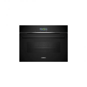 ARDEBO.de Siemens CB734G1B1 iQ700 A+ Einbaukompaktbackofen, 59,4 cm breit, 47 L, HomeConnect, Kindersicherung, TFT Touchdisplay, schwarz