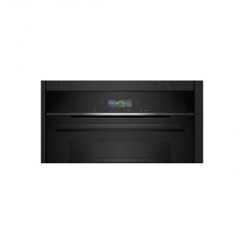 Siemens CB734G1B1 iQ700 A+ Einbaukompaktbackofen, 59,4 cm breit, 47 L, HomeConnect, Kindersicherung, TFT Touchdisplay, schwarz