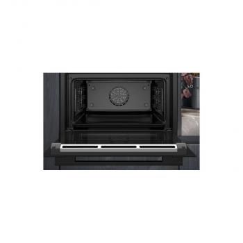 Siemens CB734G1B1 iQ700 A+ Einbaukompaktbackofen, 59,4 cm breit, 47 L, HomeConnect, Kindersicherung, TFT Touchdisplay, schwarz