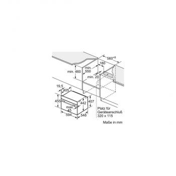 Siemens CB734G1B1 iQ700 A+ Einbaukompaktbackofen, 59,4 cm breit, 47 L, HomeConnect, Kindersicherung, TFT Touchdisplay, schwarz