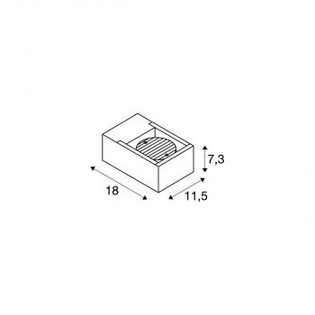 SLV ESKINA FRAME Outdoor Wandaufbauleuchte, LED, anthrazit, CCT switch 3000/4000K (1004747)