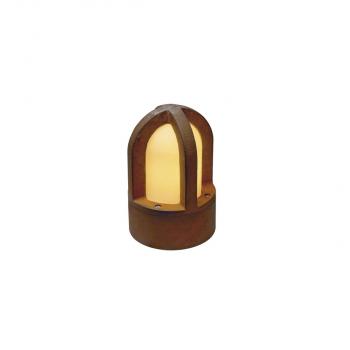 ARDEBO.de SLV RUSTY CONE Outdoor Standleuchte, C35, E14, IP54, rund, stahl gerostet, Ø/H 15/24 cm (229430)