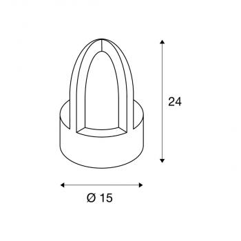 SLV RUSTY CONE Outdoor Standleuchte, C35, E14, IP54, rund, stahl gerostet, Ø/H 15/24 cm (229430)