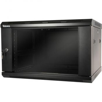 ARDEBO.de Televes MSR 196 Montageschrank 19Z, 6U, 600 x 370 x 450mm (533106)