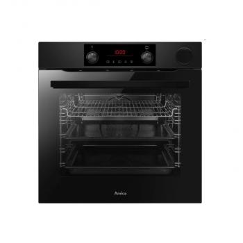 Amica EBSX 949 660 SM Einbaubackofen, 60 cm breit, 77L, Kindersicherung, Grill, SoftSteam, CoolDoor3, RapidWarmUp, schwarz