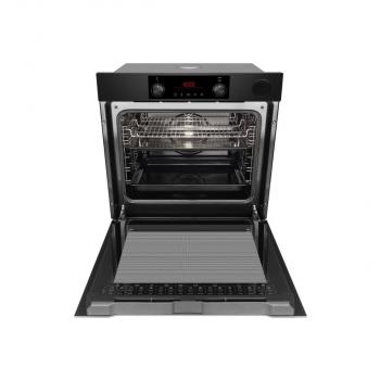 Amica EBSX 949 660 SM Einbaubackofen, 60 cm breit, 77L, Kindersicherung, Grill, SoftSteam, CoolDoor3, RapidWarmUp, schwarz