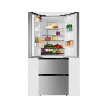 Amica KGCN 388 180 E French Door Kühl-Gefrierkombination, 65,4cm breit, 357 L, AirSystem, NoFrost, Edelstahloptik