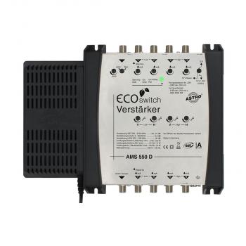 ARDEBO.de Astro AMS 550D ECOswitch SAT-ZF Verstärker, ortsgespeist, 5-Eingäne, 5-Teilnehmer (360550)