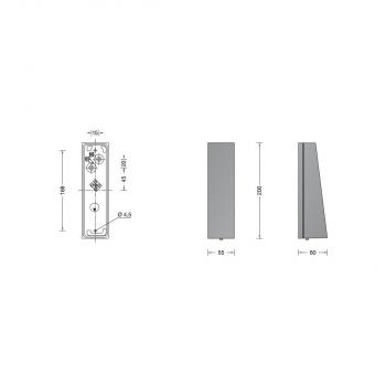 Bega 33514K3 Wandleuchte, 4,1W, 205lm, 3000K, grafit