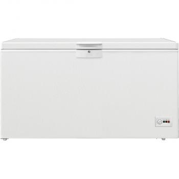 ARDEBO.de Beko HSM46740 Stand Gefriertruhe, 155,5 cm breit, 451 L, LED Illumination, Türschloss, weiß