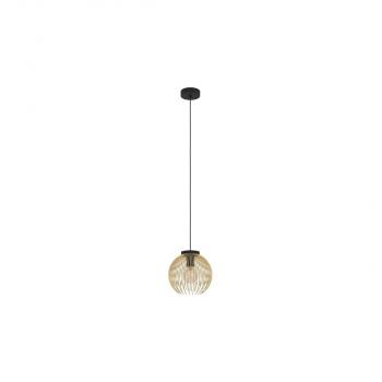 ARDEBO.de Eglo Venezuela Pendelleuchte, 1xE27, max 40 Watt, schwarz, gold (900166)