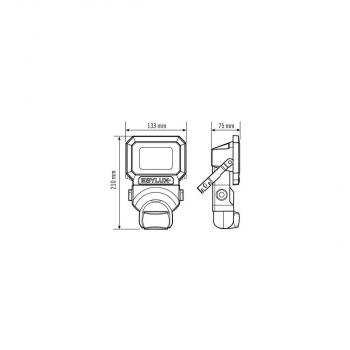 Esylux EL10810077 LED Strahler AFL SUN 10W 5K, 1020lm, 5000K, IP65, weiß