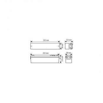 ESYLUX SLA FLPi EN10017506 Not- und Sicherheitsleuchte