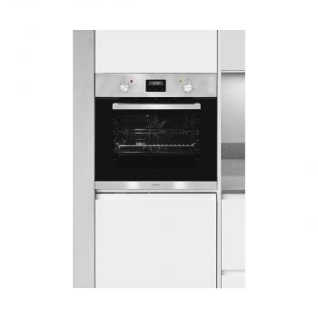 Exquisit EBE 657-2 U Einbaubackofen, 60 cm breit, 59 Liter, Grill, Umluft, Timer, inox