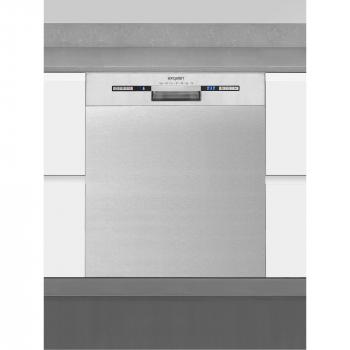 Exquisit EGSP9313-EF-030E Unterbau-Geschirrspüler, 60 cm breit, 13 Maßgedecke, Display, 7 Spülprogramme, inox