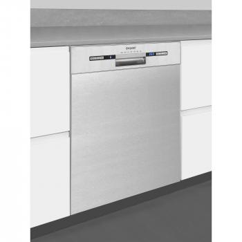 Exquisit EGSP9313-EF-030E Unterbau-Geschirrspüler, 60 cm breit, 13 Maßgedecke, Display, 7 Spülprogramme, inox