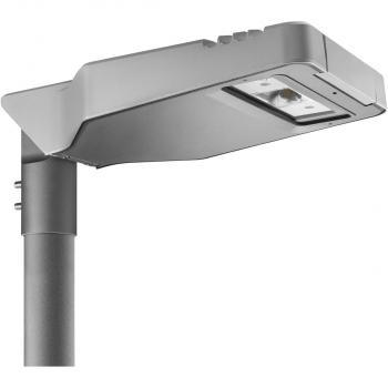 ARDEBO.de Gewiss Mastleuchte ROAD [5] - MINI - 2 (2X3 LED) - ON/OFF - WIDE OPTIK, 76W, 7680lm, 4000K, grau (GWR5212)