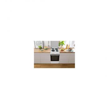 Gorenje GE5A23WH EEK: A Stand Elektroherd, 50 cm breit, 74 L, mit Massekochfeld, mit Deckel, PerfectGrill, weiß