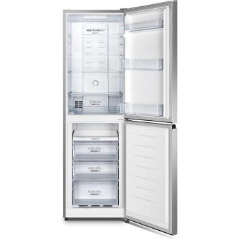 Gorenje NRK418ECS4 Stand Kühl-Gefrierkombination, 55cm breit, 256L, NoFrost Plus, LED Beleuchtung, Eiswürfelbereiter, grau