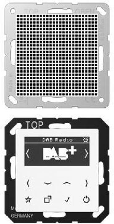 ARDEBO.de Jung DABA1WW Smart Radio DAB+ Set Mono, alpinweiß