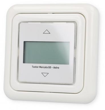 ARDEBO.de Kaiser Nienhaus 320070 Tastor Mercato SD-Astro Rollladentimer, Tages- und Wochenprogramm mit Astro-Funktion, Sonnen- / Dämmerungssensor-Anschluss