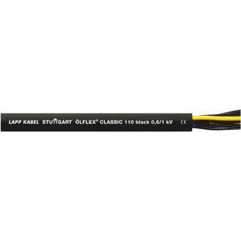 ARDEBO.de Lapp ÖLFLEX CLASSIC 110 BLACK 0,6/1kV 7G1,5 Steuerleitung, PVC, 1,5mm², schwarz, 100m (1120314/100)