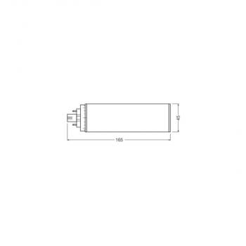 LEDVANCE DULUX LED T/E HF & AC MAINS V 20W 830 GX, 2025lm, warmweiß (4058075822375)