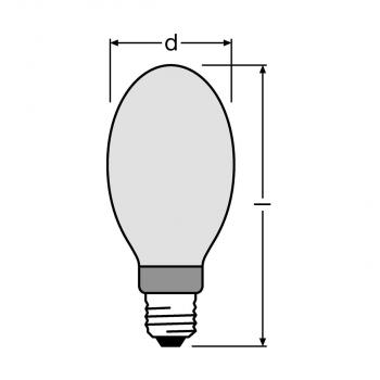 LEDVANCE LEDVANCE POWERSTAR HQI-E 400 W/N CO Halogen-Metalldampflampe 40000lm, E40, neutralweiß