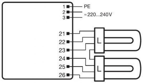 LEDVANCE Quicktronic Multiwatt QTP-M 2X26