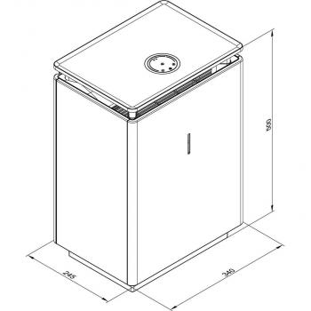 Viessmann Vitopure 250 Mobiler Luftreiniger für 35 m² Wohnräume, Leinen-weiß (7973838)