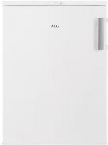 ARDEBO.de AEG RTB413D1AW Tisch-Kühlschrank mit Gefrierfach, 61 cm breit, 130 L, Obst- und Gemüseschublade, Eierablage, LED Beleuchtung, weiß